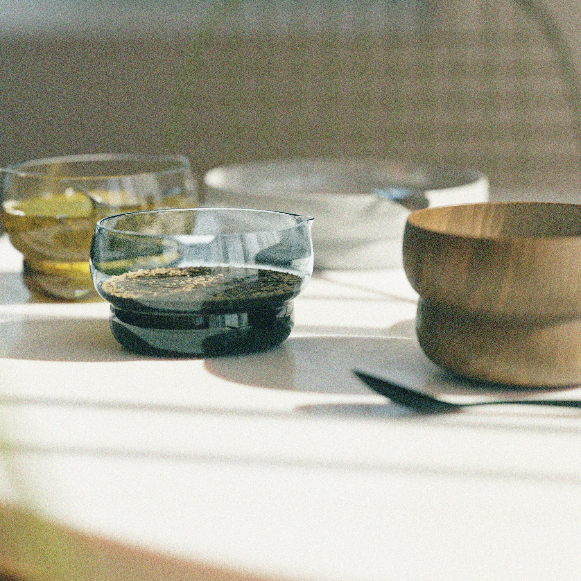 片口(小) ガラス / インディゴ