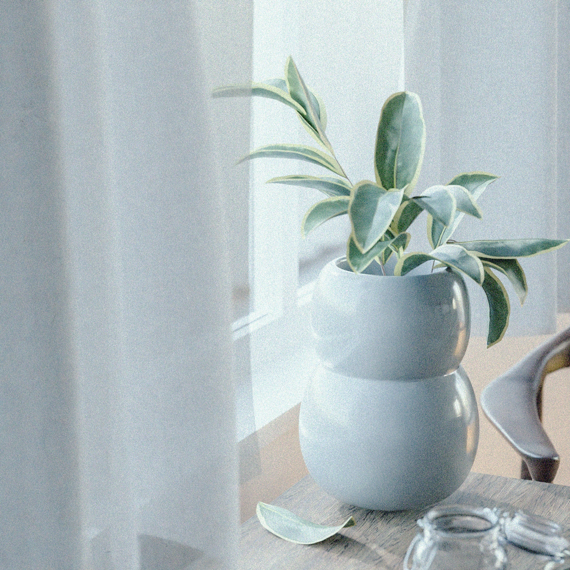 ワインクーラー ステンレス/シアーホワイト