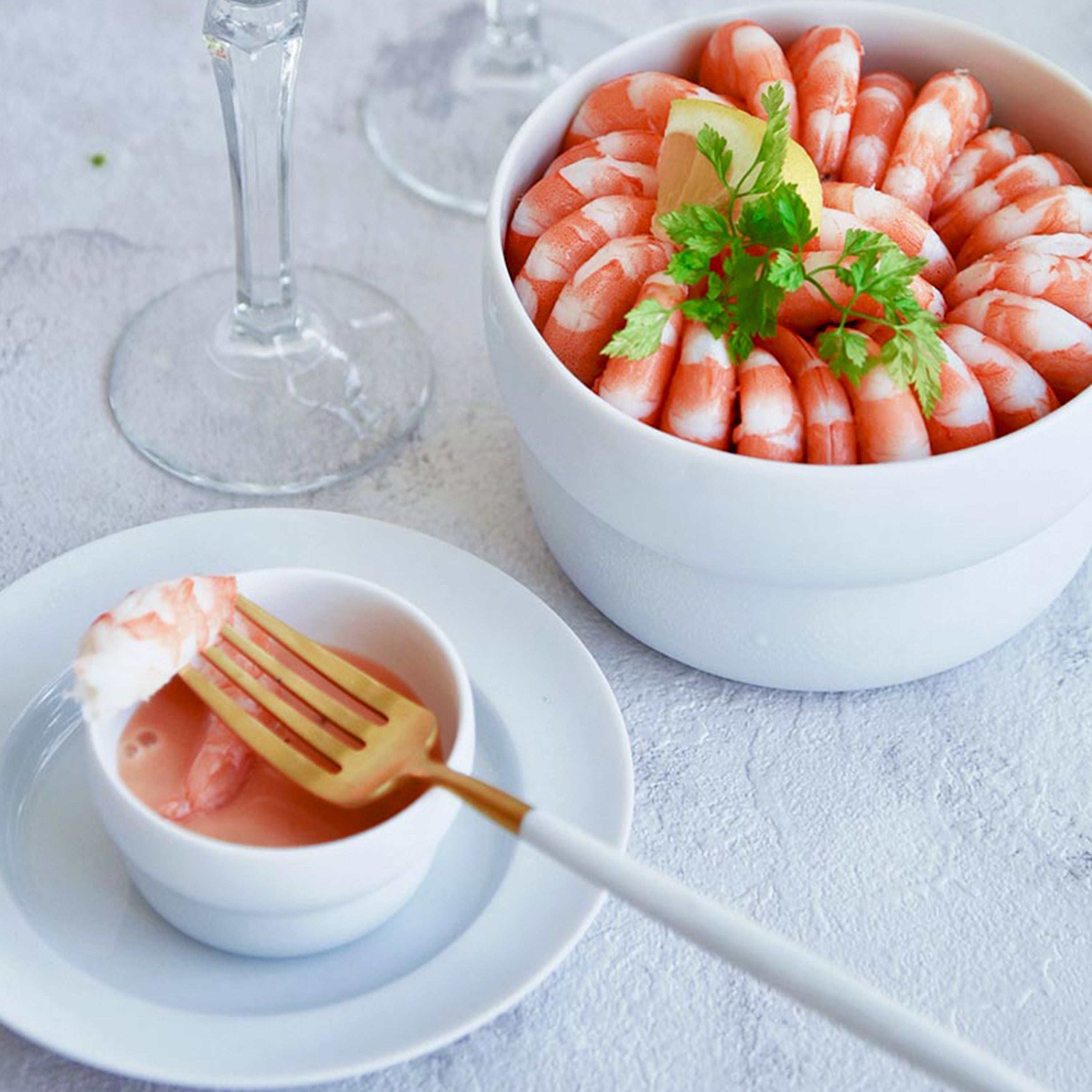 おちょこ 磁器 / ホワイト×ビスク