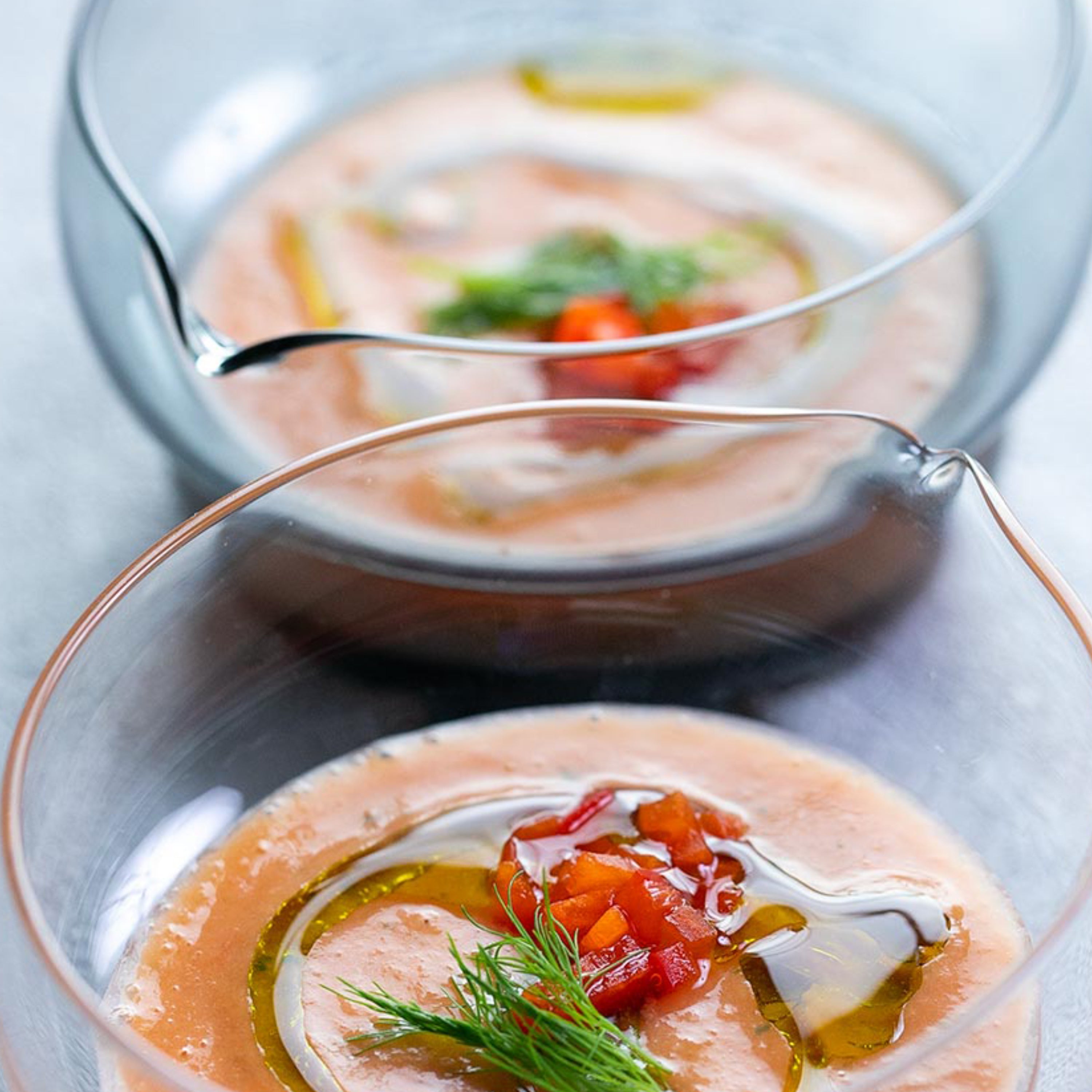 片口(大) ガラス / インディゴ