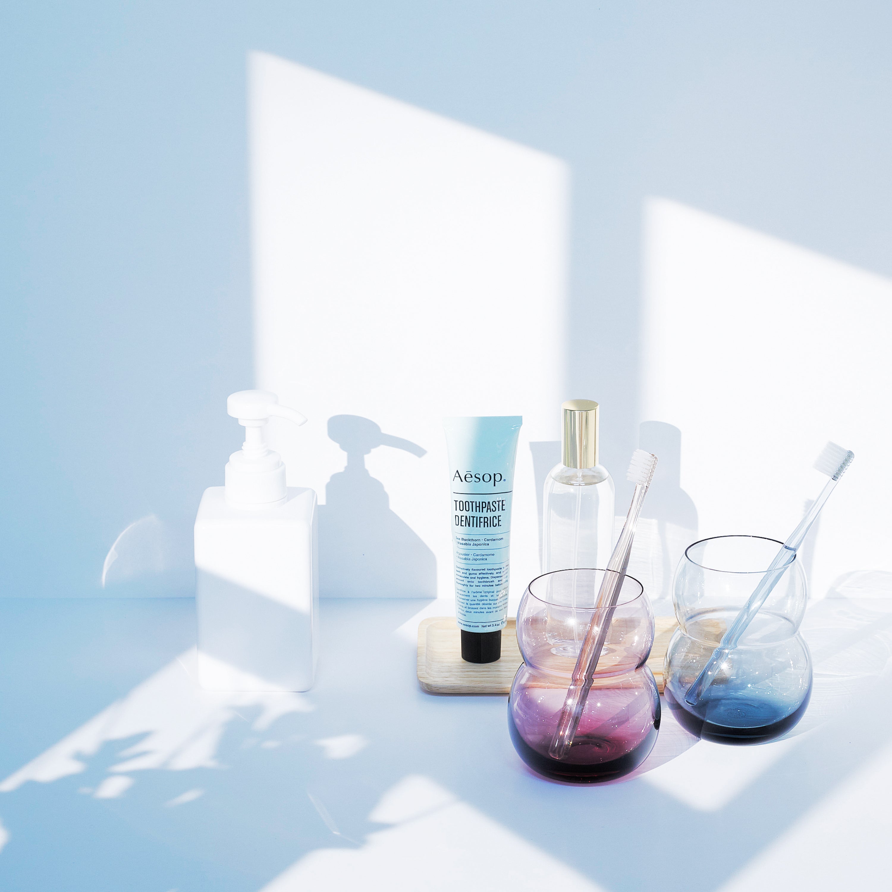 タンブラーM ペアギフトセットガラス / インディゴ ワインレッド