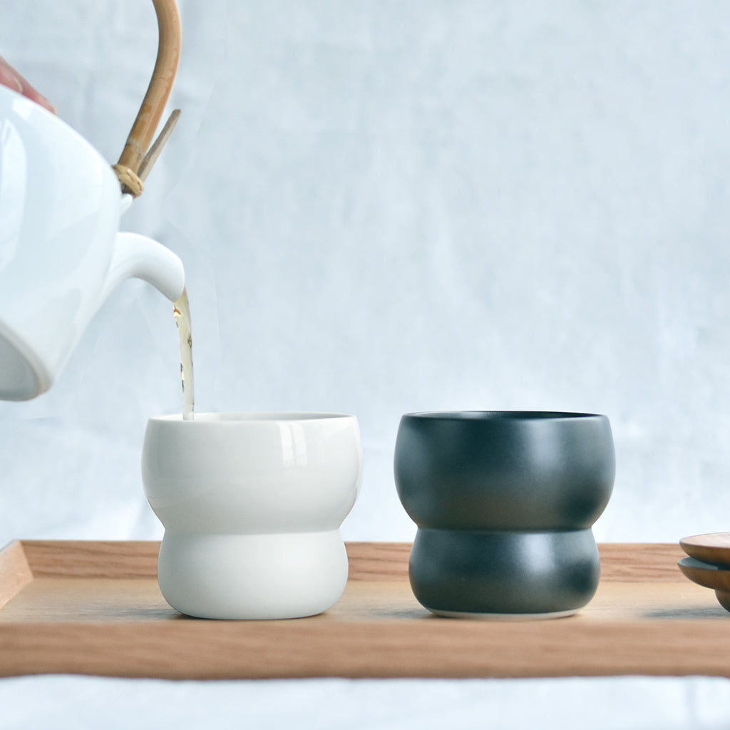 タンブラーS 磁器 / ホワイト×ビスク