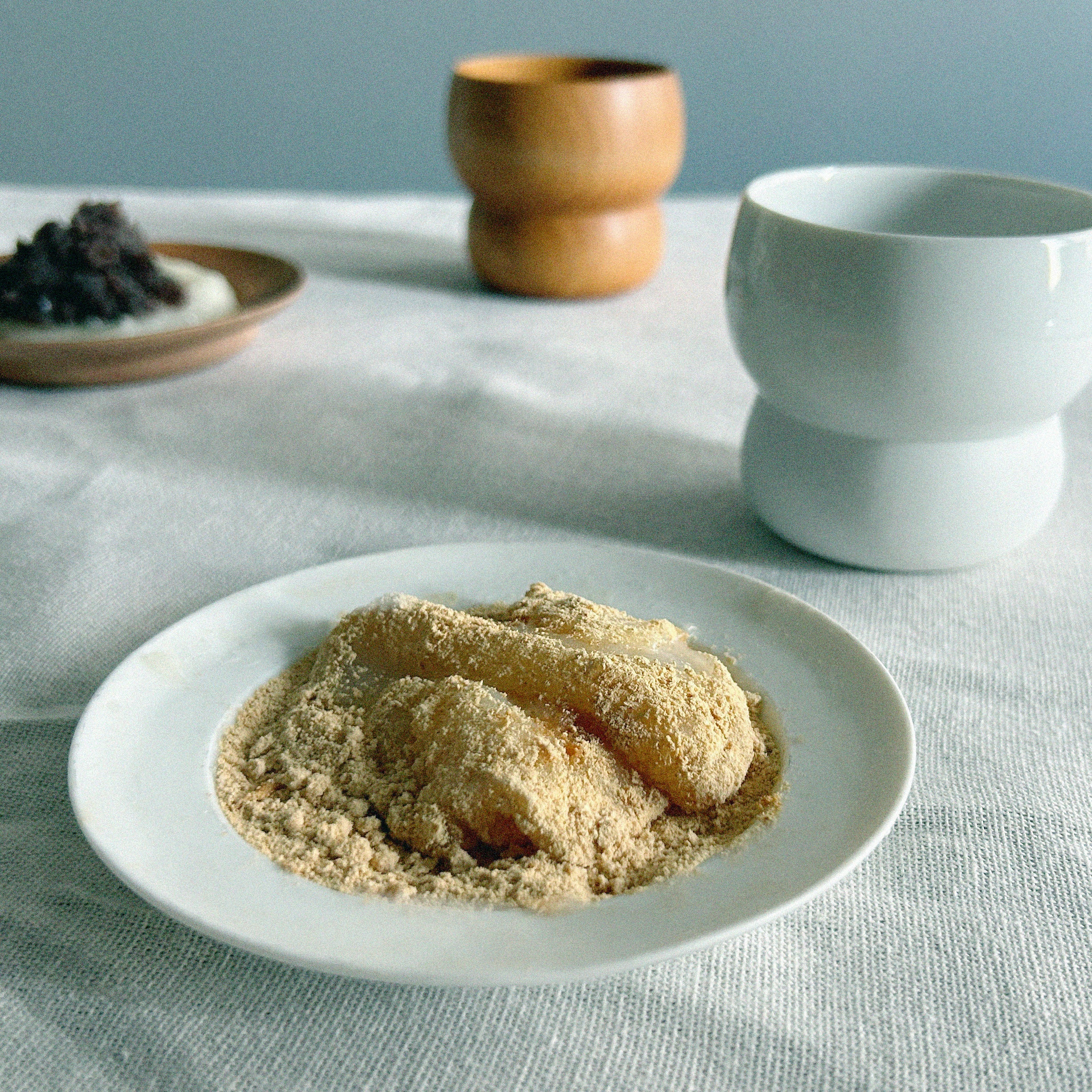 平皿S 磁器 / ホワイト×ビスク