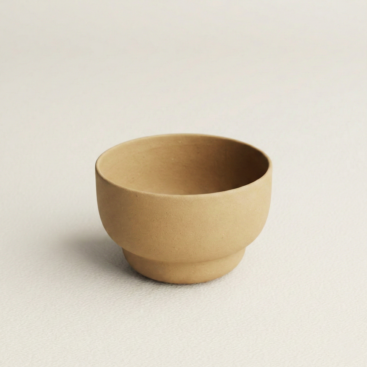 丸朝茶碗小・無釉薬