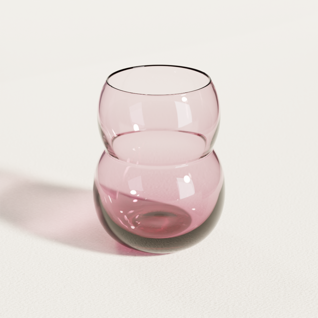 タンブラーM ガラス / ワインレッド